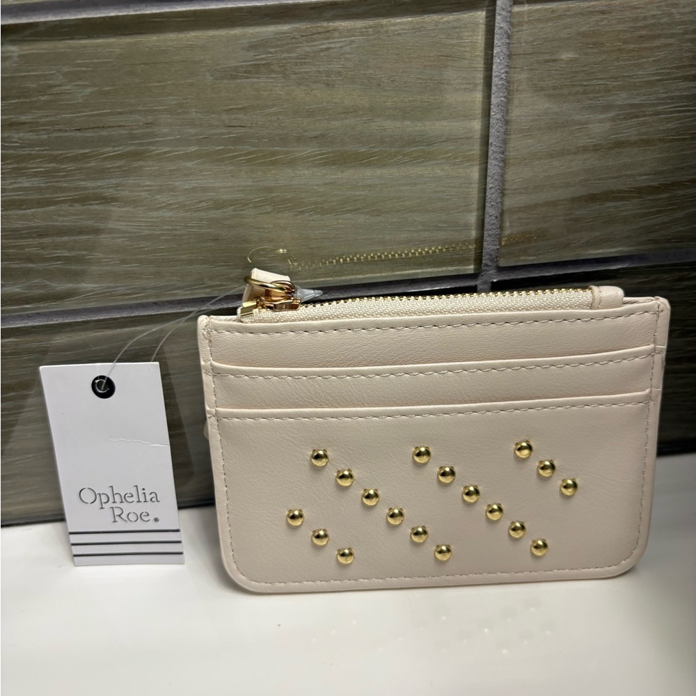 Ophelia Roe Cream Card Holder NWT - Picture 2 of 2